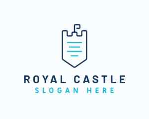 Castle Fortress Note logo design