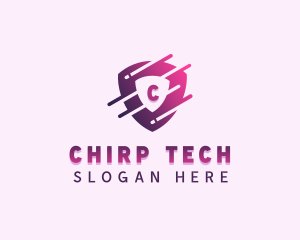 Cyber Tech Shield  logo design