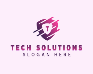 Cyber Tech Shield  logo design