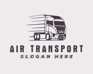 Trailer Truck Logistics logo design