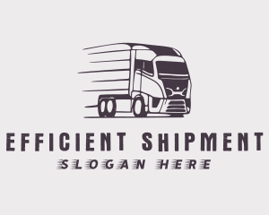 Trailer Truck Logistics logo design