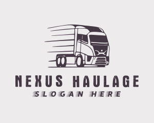 Trailer Truck Logistics logo design