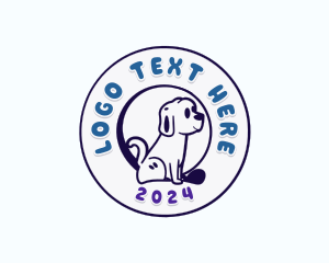 Puppy Dog Grooming Logo