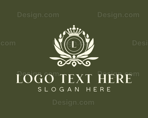 Floral Royal Crown Logo