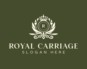 Floral Royal Crown logo design