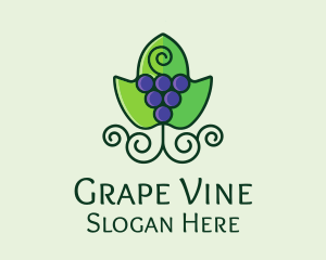 Organic Grape Wine  logo design