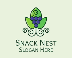 Organic Grape Wine  logo design