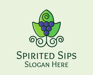 Organic Grape Wine  logo design