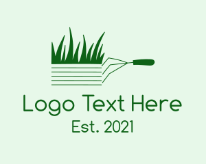 Green Garden Rake  logo