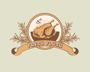 Roast Chicken Turkey logo design