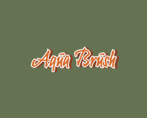 Brush Stroke Graffiti logo design