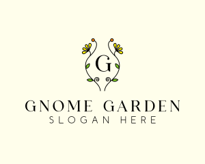 Natural Flower Garden  logo design