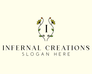 Natural Flower Garden  logo design