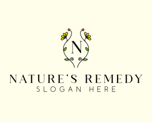 Natural Flower Garden  logo design