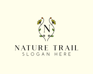 Natural Flower Garden  logo design