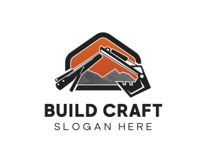 Excavator Mining Builder logo design