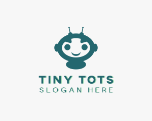 Robot Toddler Antenna  logo design