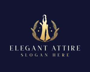 Luxury Elegant Gown logo design