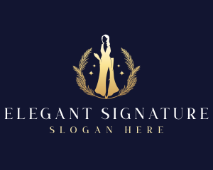 Luxury Elegant Gown logo design