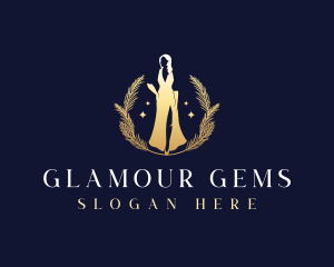 Luxury Elegant Gown logo design