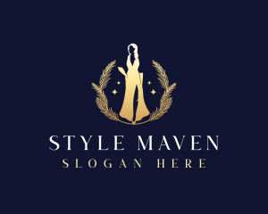 Luxury Elegant Gown logo design