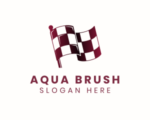 Automotive Racing Flag logo design