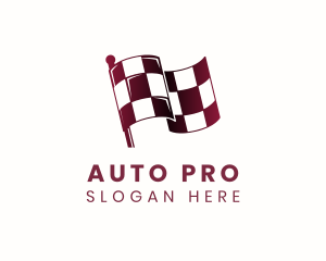 Automotive Racing Flag logo