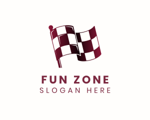 Automotive Racing Flag logo design