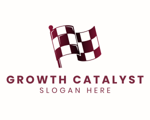 Automotive Racing Flag logo design