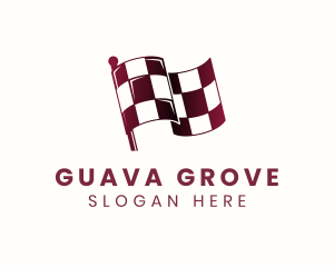 Automotive Racing Flag logo design