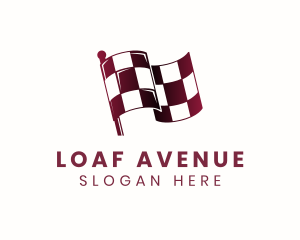 Automotive Racing Flag logo design