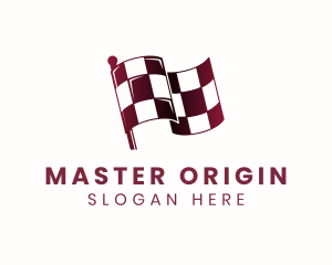 Automotive Racing Flag logo design