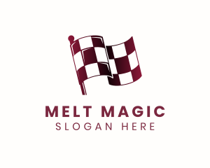 Automotive Racing Flag logo design