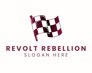 Automotive Racing Flag logo design