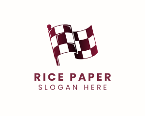 Automotive Racing Flag logo design