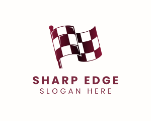 Automotive Racing Flag logo design