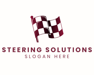 Automotive Racing Flag logo design