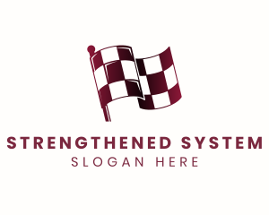 Automotive Racing Flag logo design