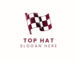 Automotive Racing Flag logo design