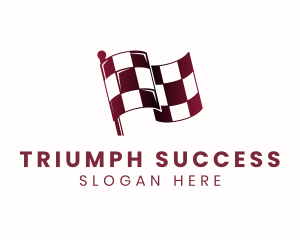 Automotive Racing Flag logo design