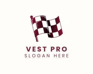 Automotive Racing Flag logo design