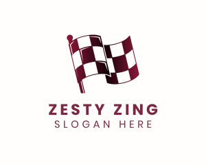 Automotive Racing Flag logo design