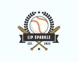 Baseball Bat Team Athlete  Logo