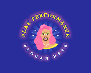 Drag Queen Performer logo design