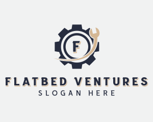 Machinist Wrench Tool logo design