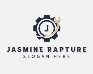 Machinist Wrench Tool logo design