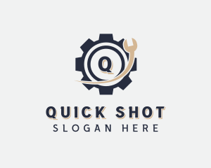 Machinist Wrench Tool logo design