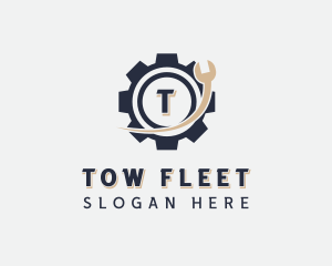 Machinist Wrench Tool logo design