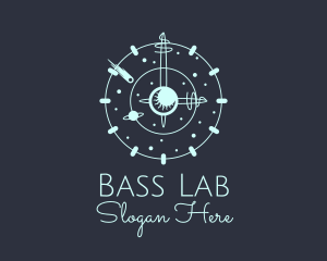 Solar System Clock logo design