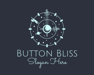 Solar System Clock logo design